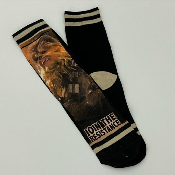Chewbacca Dress Socks 0545 black think Star Wars - Picture 1 of 6